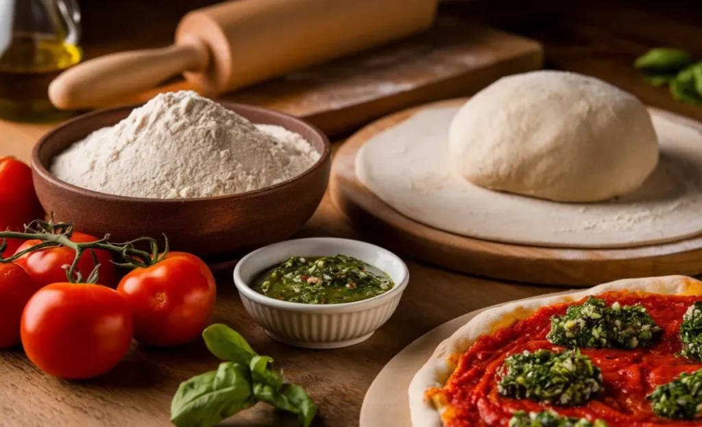 Perfect Pizza Dough Recipe Using 00 Flour, Whole Tomatoes, and Chimichurri for an Irresistible Flavor