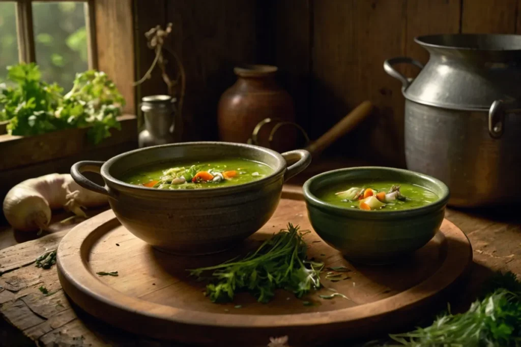 chicken soup with ginger and garlic