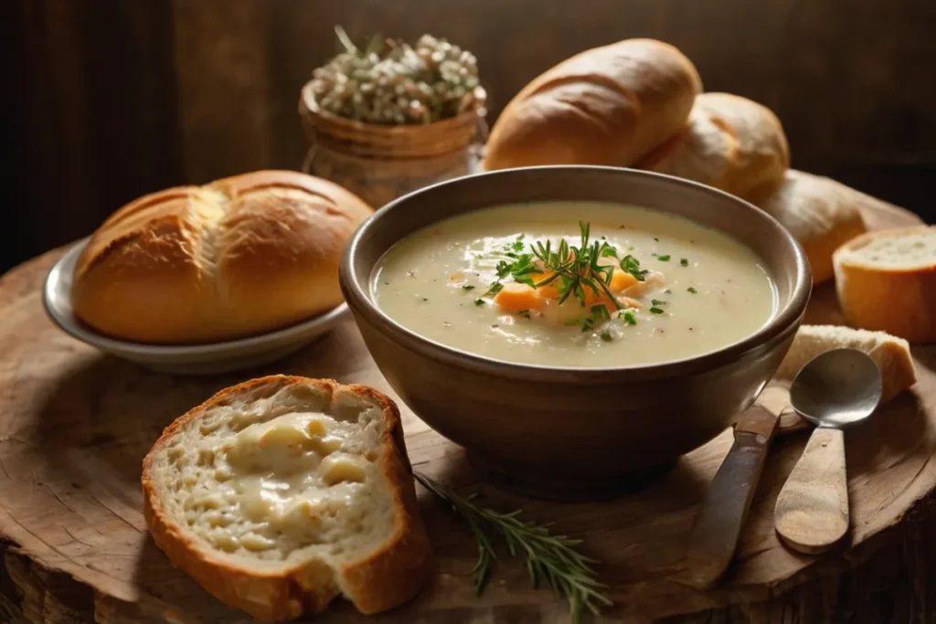 chicken soup with ginger and garlic