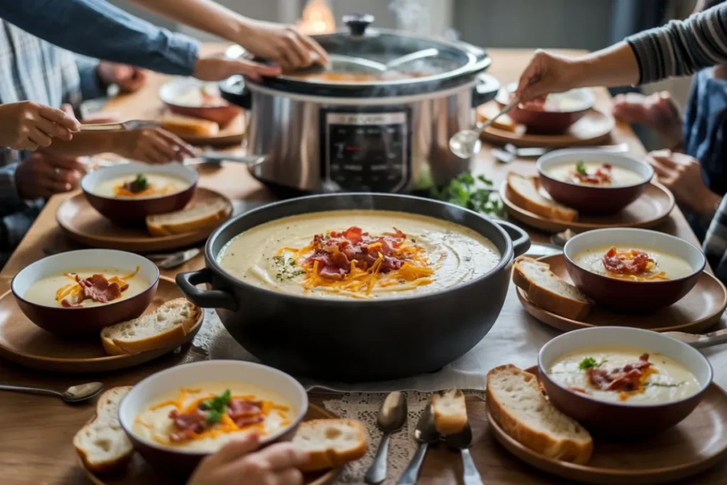 How to Make Slow Cooker Creamy Potato Bacon Soup for a Cozy Family Dinner