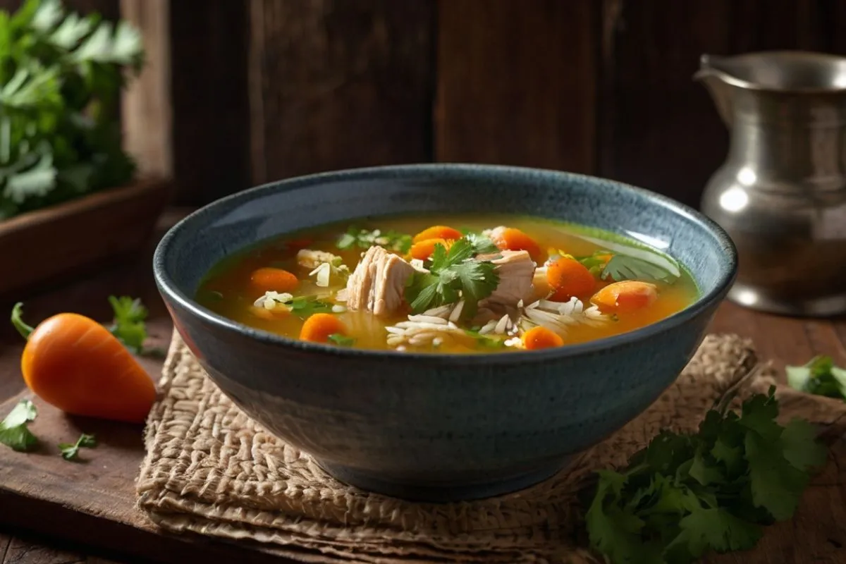 chopt spicy chicken soup recipe with rice