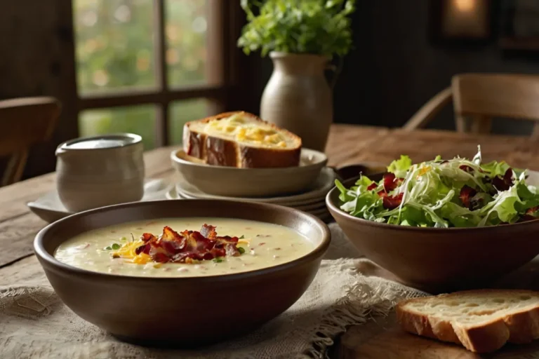 what to eat with baked potato soup