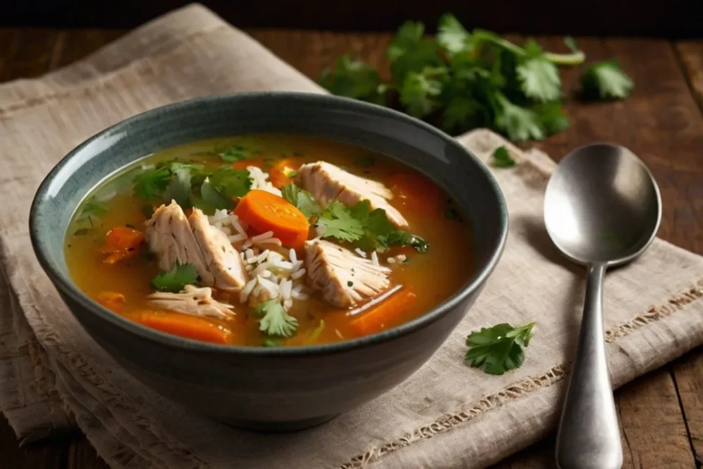 chopt spicy chicken soup recipe with rice