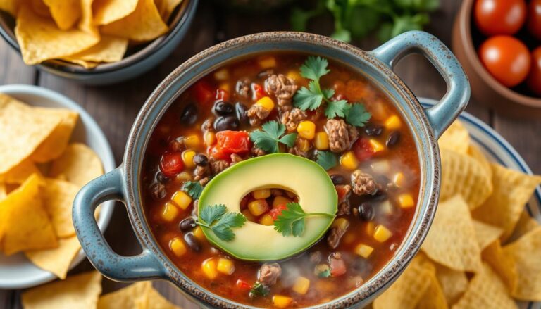 7 ingredient taco soup