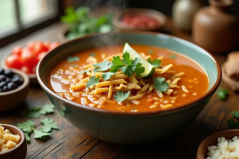 chicken tortilla rice soup