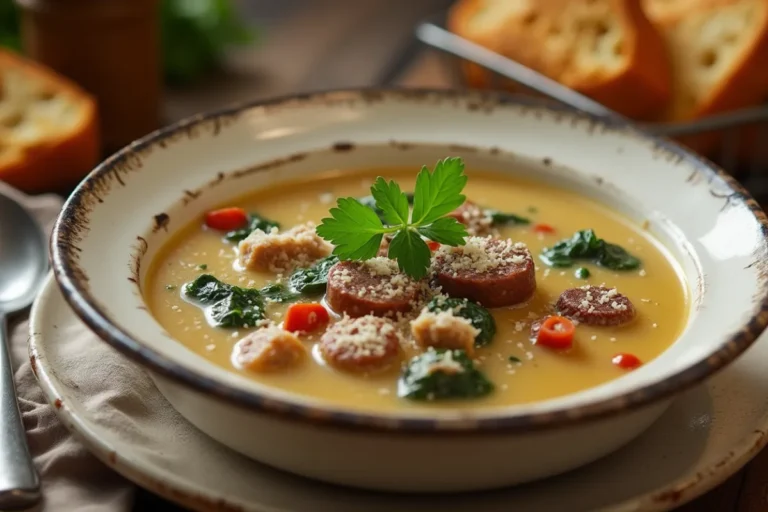 parmesan italian sausage soup