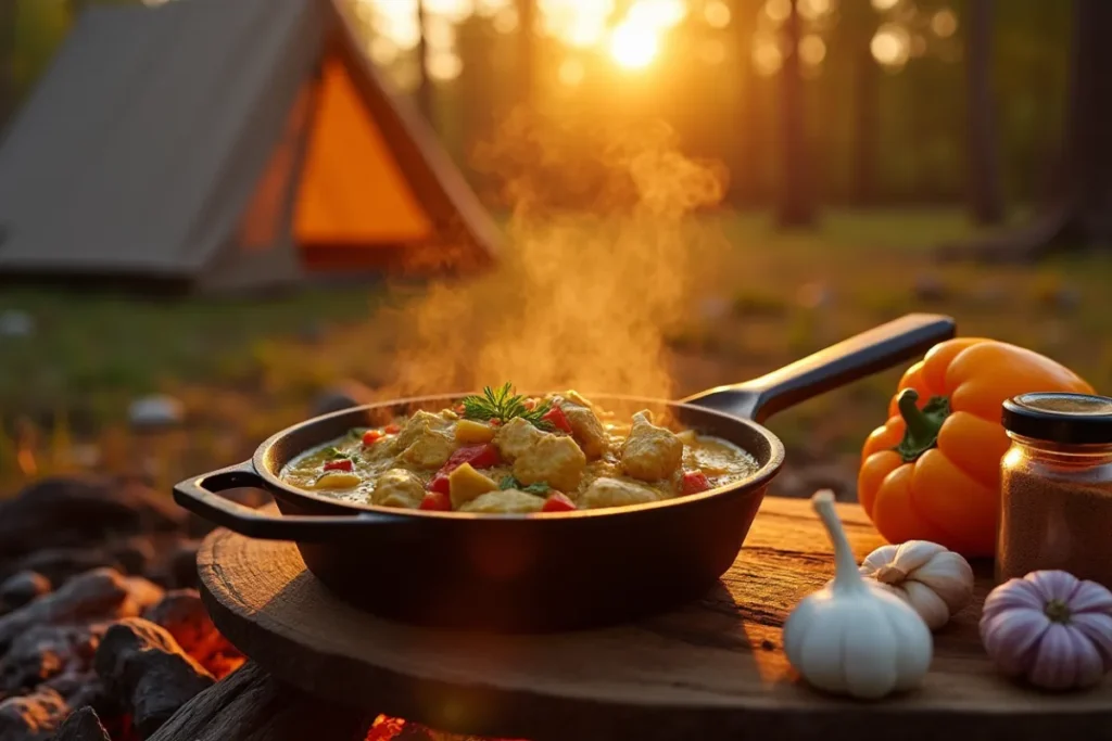 camping curry chicken