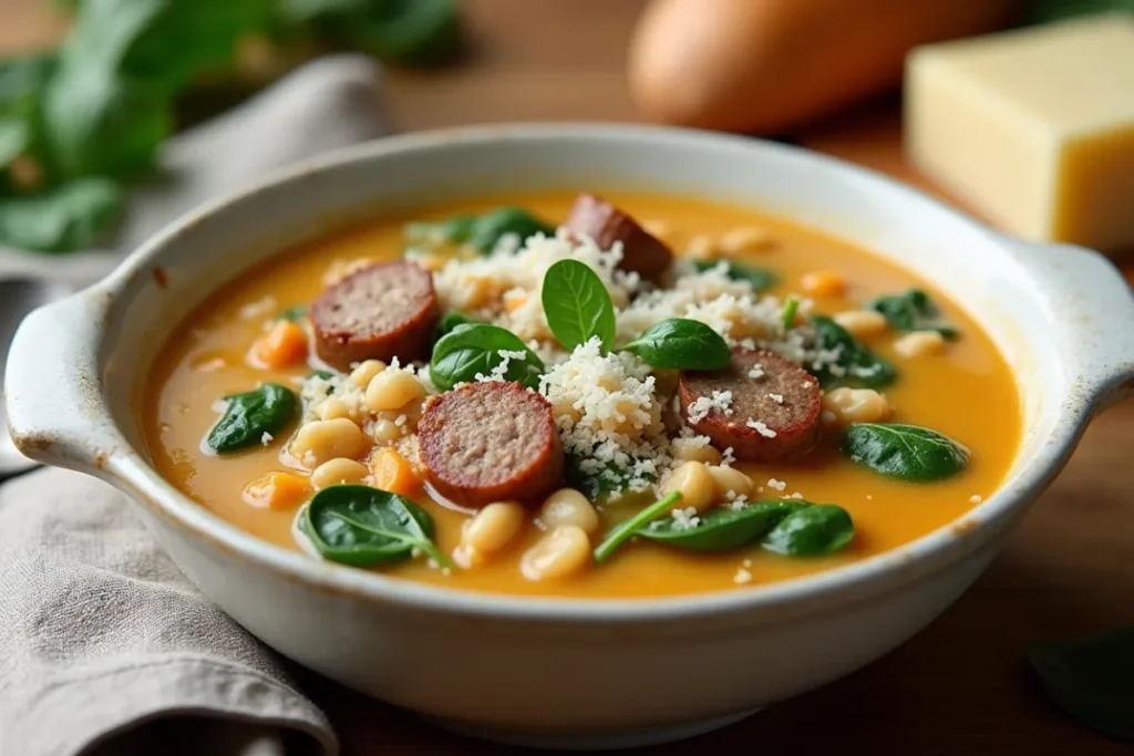 creamy parmesan italian sausage soup