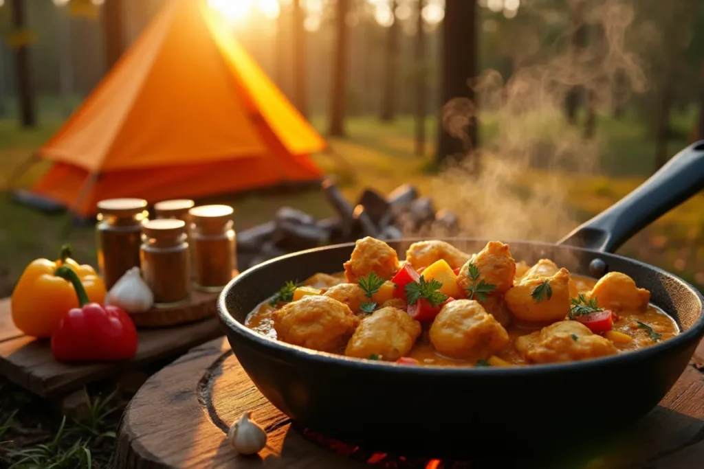 camping curry chicken