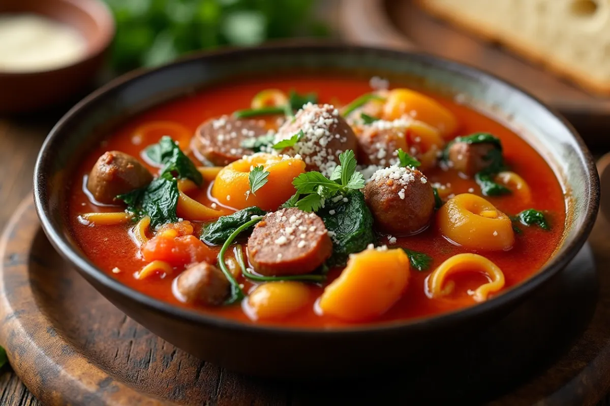 italian sausage and pasta soup