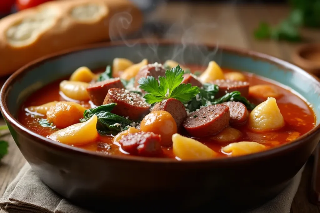 italian sausage and pasta soup